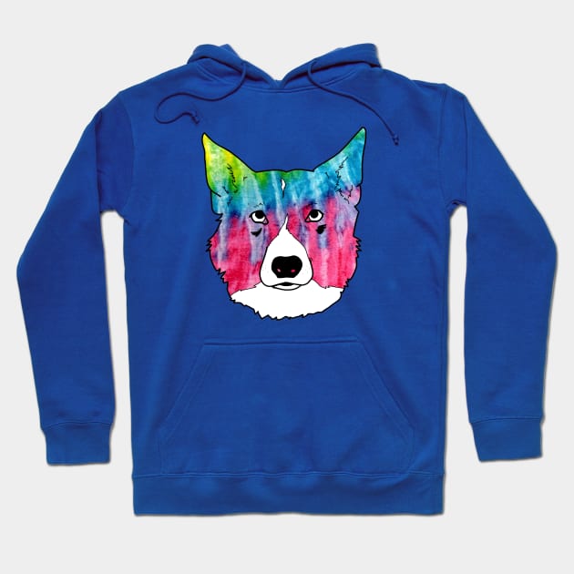 Tie Dye Doggo Version 2 Hoodie by TaliDe